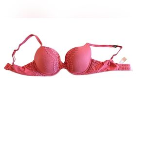 34D NWT Victoria's Secret Perfect Shape Have Accent Pink Underwire Padded Bra